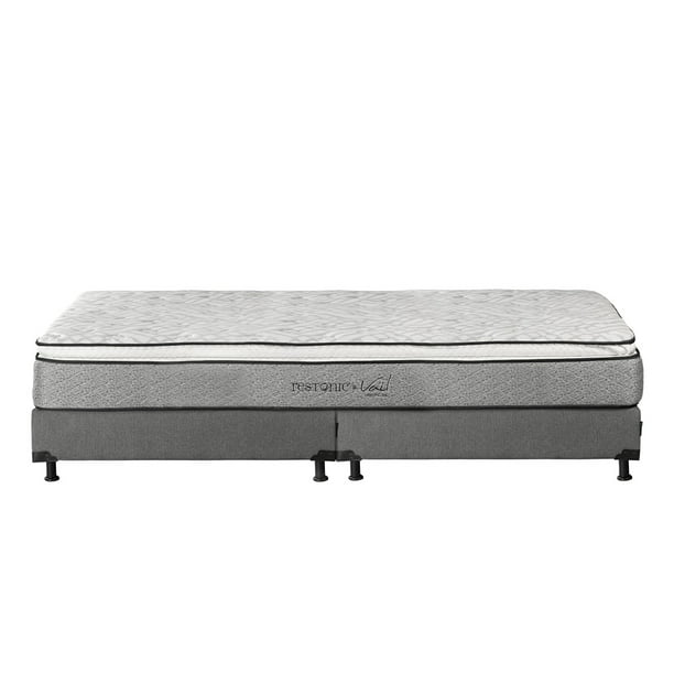 Colchón King Size Restonic Vail + Box Base Cama Dicasa