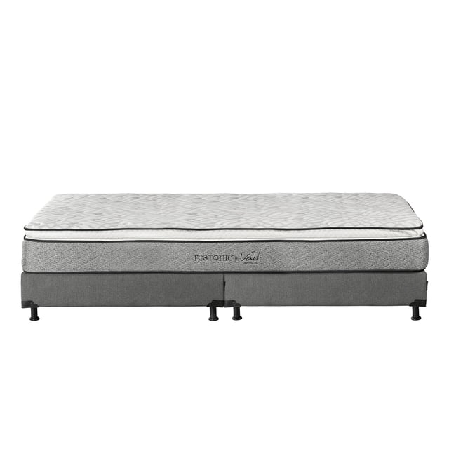 Colchón King Size Restonic Vail + Box Base Cama Dicasa