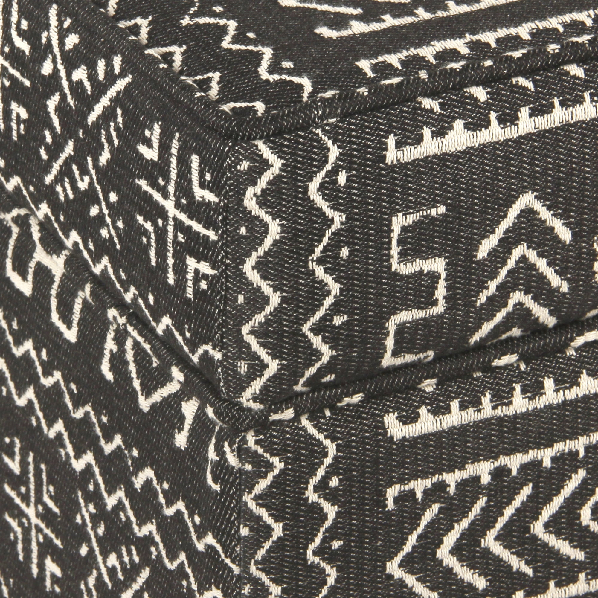 HomePop Square Ottoman with Lift Off Top