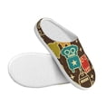 thumbnail image 3 of Fotbe Robot and Monsters Pattern Women's Fuzzy Curly Fur Memory Foam Loafer Slippers Indoor Outdoor Slippers Winter Home Shoes-40/41, 3 of 7