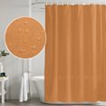 thumbnail image 3 of Pumpkin Orange Bathroom Shower Curtains with 12 Hooks Polyester Waterproof Shower Curtain for Stalls and Bathtubs Autumn Solid Color Farmhouse Fall Decorative Bathroom Privacy Curtain 72x84 Inches, 3 of 3