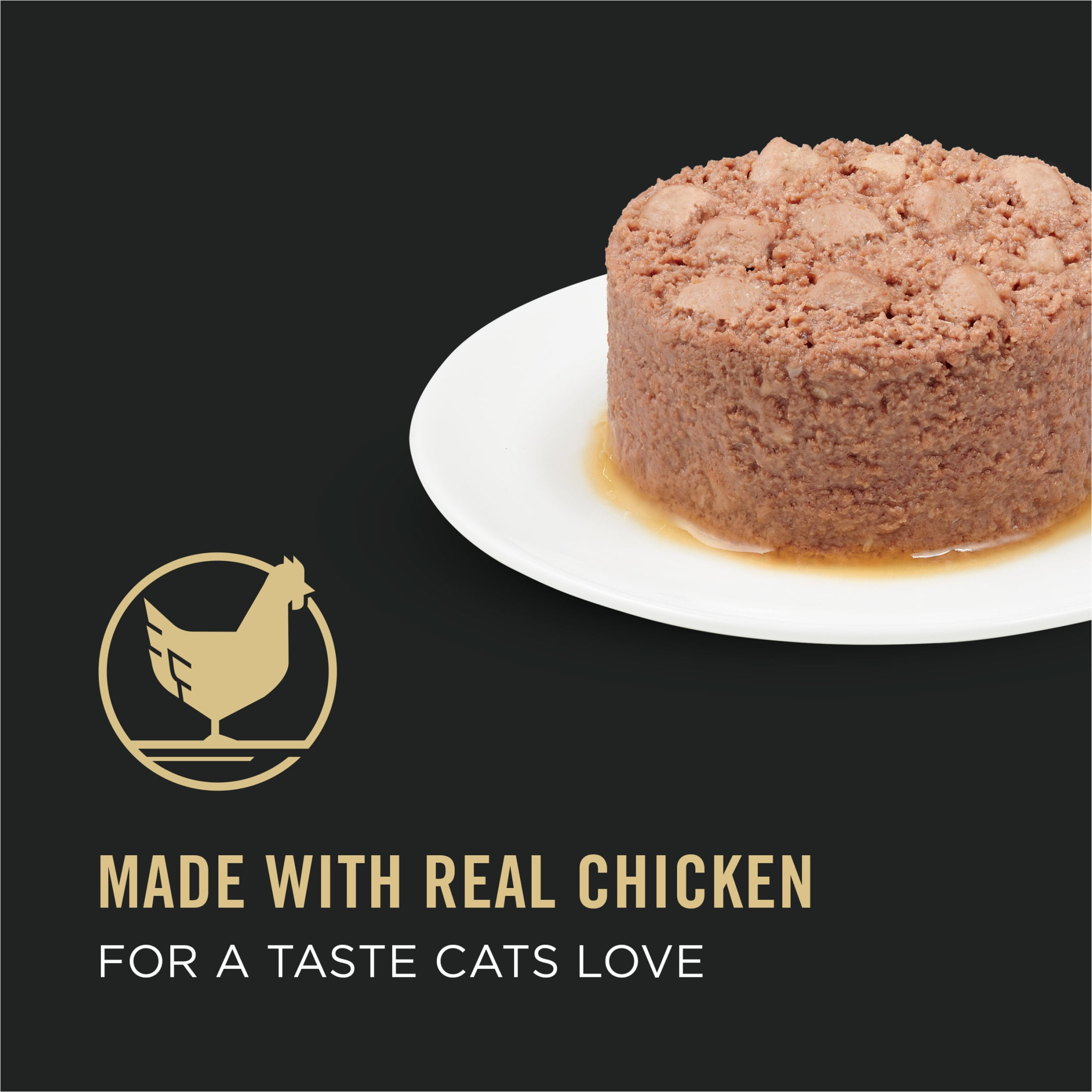 (2 pack) Purina Pro Plan Complete Essentials, Chicken, Wet Cat Food, 3 oz Cans