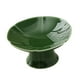 thumbnail image 4 of Soporte de postre de cerámica, frutero con base, elegante plato para aperitivos, mini soporte para tartas, mesa de postres, decoraciones para fiestas Verde profundo, 4 of 8