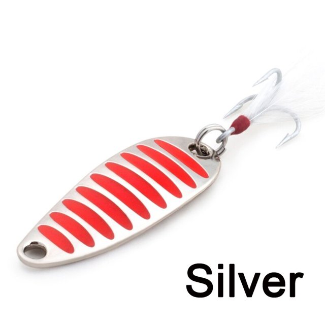 LUSHAZER marca señuelo de pesca cuchara 2g 5g 7g 10g 15g 20g oro/plata cuchara de cebo de pesca señuelos duros señuelo de metal China envío gratis Tan Jianjun unisex