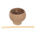 thumbnail image 4 of WEAVILUX Coconut Bowl with Straw - Natural Coconut Shell Dessert Holder, Assorted Colors, Set of 1, 4 of 8