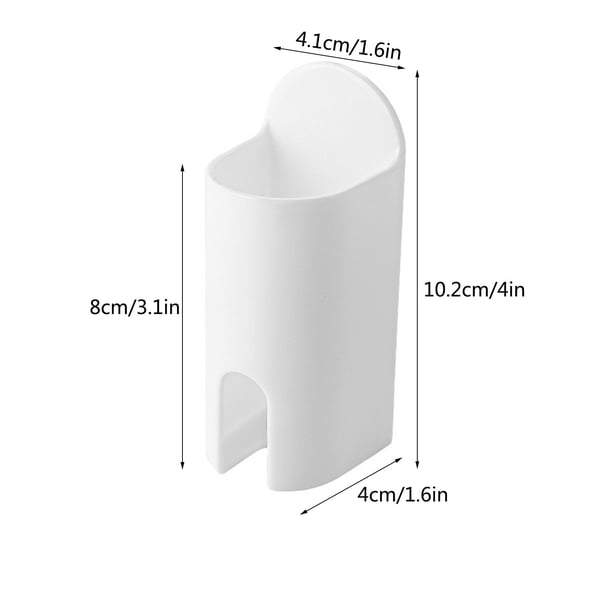 Portacepillos de Pared Gmm241226001 | Base de Almacenamiento para Cepillos de Dientes de Baño Sin Perforaciones | Organizador Compacto Impermeable con Drenaje para Cepillos de Dientes, Maquinillas de