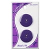 Le Bouton 7/8" Two Hole Opaque Purple Button, 2 Count