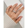 thumbnail image 6 of White Tungsten Rings for Men Women Engagement Wedding Bands Domed Polished Shiny Comfort Fit, 6 of 6