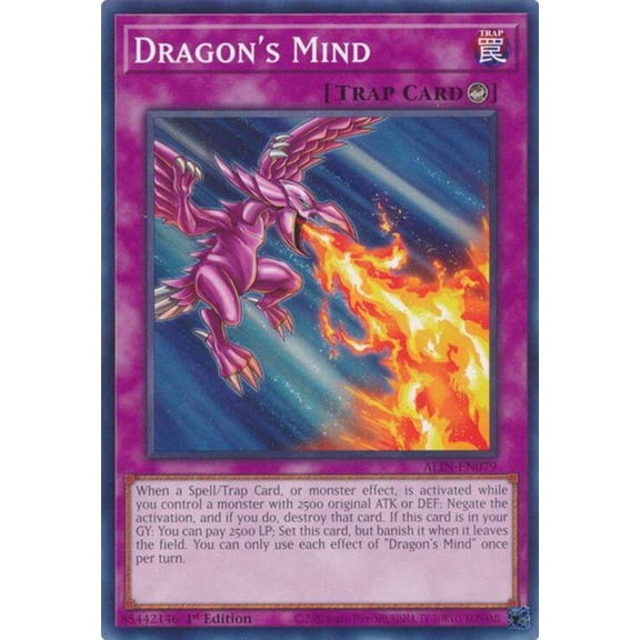 YuGiOh Alliance Insight Common / Short Print Dragon's Mind ALIN-EN079