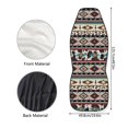 thumbnail image 5 of Binienty Aztec Geometry Print Universal 2pcs Front Seat Cover, Washable Soft Thin Driver Seat Protector, Vehicle Seat Protector Car Covers for Auto Sedan SUV Truck Auto Accessories, 5 of 7