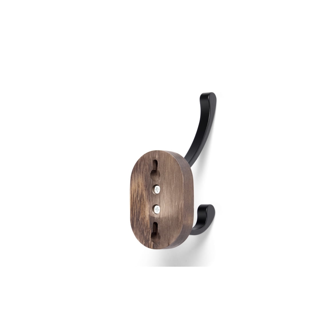 Mainstays Round Wood Hanger Backer with Black Hook – 1 Pack