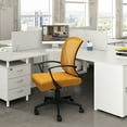 thumbnail image 4 of Lacoo Mid-Back Office Desk Chair Ergonomic Mesh Task Chair with Lumbar Support, Orange, 4 of 6