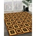 thumbnail image 3 of Ahgly Company Machine Washable Indoor Rectangle Transitional Orange Area Rugs, 6' x 9', 3 of 7