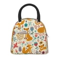 thumbnail image 1 of Fotbe Whimsical Fox Floral Garden Bolsa de Almuerzo con Estampado, Lonchera Aislada, Contenedor de Comida Reutilizable Tipo Cooler a Prueba de Fugas, 1 of 6