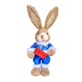 thumbnail image 4 of Estatua De Conejo De Paja Linda Estatuilla De Conejito De Pascua Para Gabinete Decoración De Sala De Estar Estilo F, 4 of 8