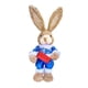 thumbnail image 5 of Figura decorativa de conejo de Pascua, estatua de conejo de paja encantadora de 13,8 pulgadas, estatuas de conejo de pie para decoración de primavera, Estilo F BLESIY Estatua al aire libre, 5 of 8
