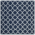 thumbnail image 6 of SAFAVIEH Dhurrie Ulysses Geometric Moroccan Wool Area Rug, Navy/Ivory, 5' x 8', 6 of 9