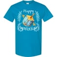 thumbnail image 3 of Inktastic Happy Hanukkah Dreidel and Laurels T-Shirt, 3 of 5