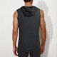 thumbnail image 4 of Blusa sin mangas con capucha para hombre, color liso, informal, deportiva, sin mangas, con capucha, de poliéster, 4 of 5