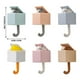 thumbnail image 3 of 6Pcs Multifunctional Cartoon Animal Hook Adorable Cartoon Animal Hooks Easy Install Wall Hangers for Bags and Hats, 3 of 4