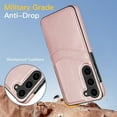 thumbnail image 5 of Dteck Card Slots Wallet Case for Samsung Galaxy S22 Plus,Shockproof PU Leather Case Slim TPU Back Cover,Rosegold, 5 of 7