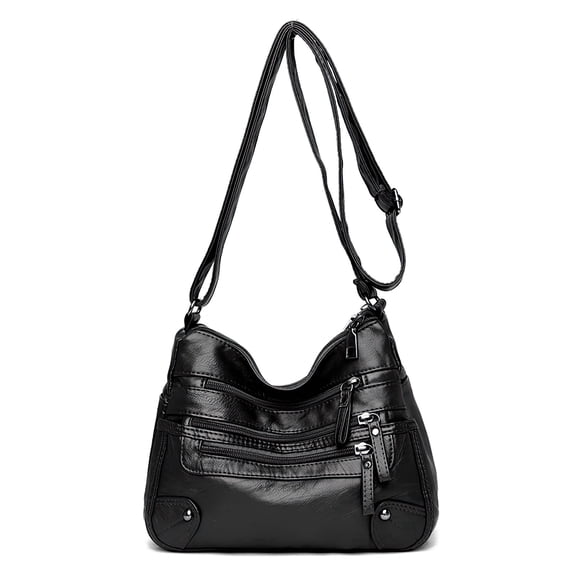 KXF Womens Crossbody Bag Soft PU Leather Ladies Shoulder Bags Satchel Purse Multi-Pocket Messenger Bag