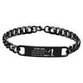 thumbnail image 2 of Pulsera de cadena de eslabones Pulsera de eslabones Brazalete Hip Hop Joyería Pulsera del día para Navidad Día de Acción de Gracias negro, 2 of 8