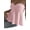Pink, variant on Women Tie Front Ruched Tube Top Strapless Flared Hem Peplum Bandeau Top Yellow XL