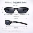 thumbnail image 5 of 4 Pack Sports Cycling Sunglasses for Men Women, UV400 Wraparound Sport Sunglasses for Running Fishing Driving, 5 of 7
