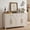 55.1" Wide Single-White, variant on WACASA Modern Storage Cabinet Sideboard Buffet Cabinet with 2 Doors & 1 Drawer, Kitchen Cabinets with Adjustable Shelves for Kitchen Living Dining room, White