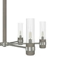 thumbnail image 4 of Hunter - River Mill 6-light Brushed Nickel, Large Chandelier, Dimmable, Rustic Style, Candle Shaped, for Bedrooms, Dining, Living Rooms - 19477, 4 of 7