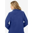 thumbnail image 4 of Woman Within Plus Size Hooded A-Line Fleece Coat, 4 of 5