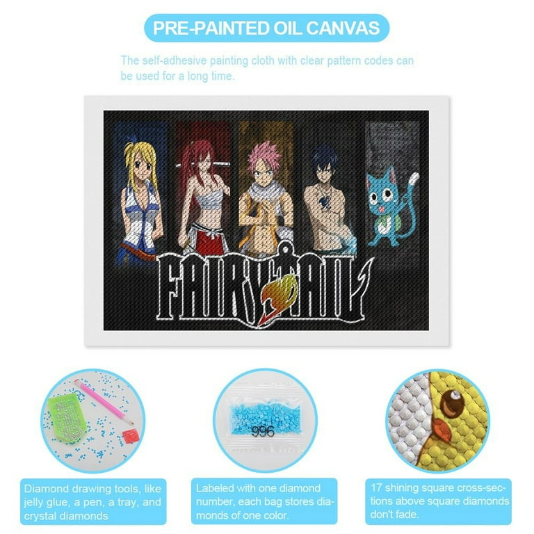 Fairy Tail Diamond Art Kits for Adults Diamond Art Gem Art