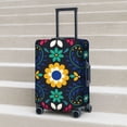 thumbnail image 5 of Travel Luggage Cover Protector - Colorful Mexican Flower Anti-Scratch Suitcase Covers Fits 18-32 Inch Luggage, 5 of 5