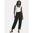 thumbnail image 2 of Time and Tru Women's High Rise Jogger Pants, 28" Inseam, Sizes XS-XXXL, 2 of 5