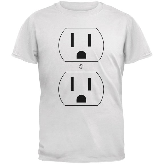 Halloween Outlet Costume White Adult T-Shirt - 2X-Large
