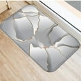 thumbnail image 3 of Gray Silver Flower Doormat Anti-Slip Carpet Door Mat Kitchen Living Room Floor Mat Rug 40*60cm, 3 of 6