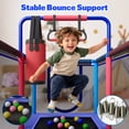 thumbnail image 4 of 55'' Toddler Trampoline for Kids, SEGMART Kids Trampoline with Enclosure Net, Indoor Outdoor Mini Small Trampoline with Water Drawing Mat, Birthday Gifts for Boys and Girls Age 3+, 220LBS Capacity, 4 of 8