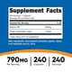 thumbnail image 2 of Nutricost Betaine HCl + Pepsin 790 mg | 240 Cápsulas | Apoyo Digestivo y Absorción de Nutrientes, 2 of 4