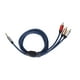 thumbnail image 3 of Cable de audio macho de 3,5 mm a 3 RCA macho Cable de audio estéreo de 1,8 m para altavoz TV CD DVD Cable de alambre, 3 of 8