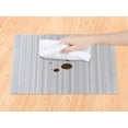 thumbnail image 3 of REGALWOVEN Placemats Set of 8 Placemats for Kitchen Dining Table Decor Washable Heat Resistant Table Placemats Wipeable Table Mat Silver 18*12in, 3 of 7
