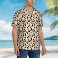 thumbnail image 3 of Honeii Dachshund Print Men’s Hawaiian Shirt,Classic Button-Down Short Sleeve Shirt, for Beach, Vacation, and Outdoor Activities,XX-Large, 3 of 7