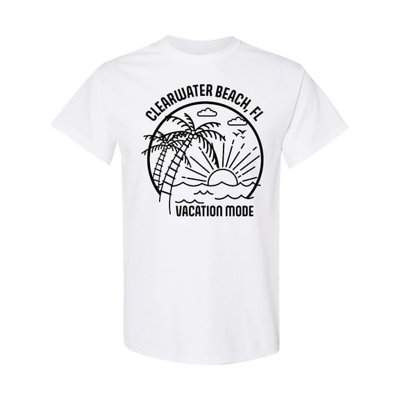 Inktastic Summer Vacation Mode Clearwater Beach Florida T-Shirt