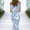 Light Blue, variant on Long Formal Cocktail Dresses for Women Evening Party Floral Off The Shoulder Short Sleeve Dresses Bodycon Summer Slim Fit Dresses