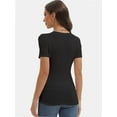 thumbnail image 3 of Women's Basic Short Sleeve T-Shirts - Crewneck Casual Tees for Summer, 3 of 6