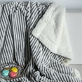 thumbnail image 6 of DISSA Sherpa Fleece Blanket Fuzzy Soft Throw Blanket Warm Cozy Blankets for Couch Sofa Bed(Black, 71"x80"), 6 of 7