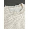 thumbnail image 4 of Chandail-Over à Col Rond pour Femmes Cozy - Tricot Doux à Manches Longues Couleur Unie pour Garde-Robe, 4 of 13