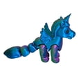 thumbnail image 1 of Figura de caballo volador con articulaciones móviles, estatua de poni voladora impresa en 3D, juguete antiestrés, modelo animal educativo, adorno decorativo de escritorio., 1 of 8