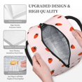 thumbnail image 3 of Yiaed Strawberry Print Lunch Bag Adult Insulated Lunch Box, Leakproof Cooler Food Lunch Containers Reusable High Capacity Lunch Tote Bags-One Size, 3 of 6