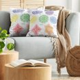 thumbnail image 5 of Ambesonne Mandala Throw Pillow Cover 2 Pack, Colorful, 16", Multicolor, 5 of 5